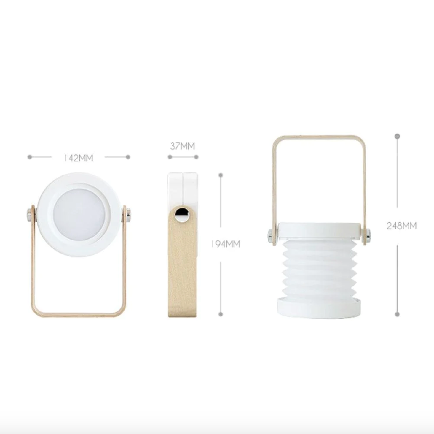Lanternes LED de Nuit | Tactiles Dimmer, Portables et Rechargeables par USB