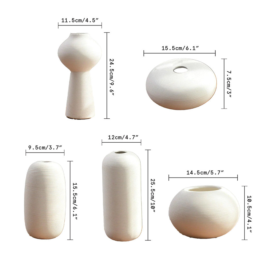 Vases en céramique faits à la main | Décorations élégantes pour la maison