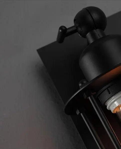Applique murale vintage | Industrielle E27 LED, fer noir