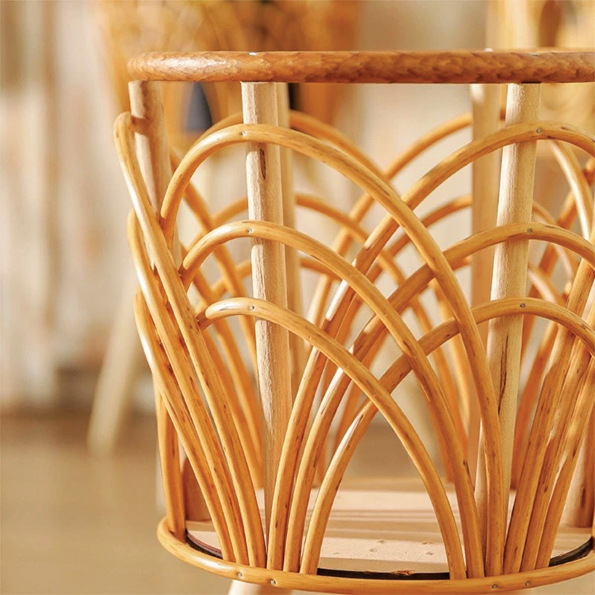 Panier Oasis Doré | Solutions de Rangement Tissées à la Main Élégantes