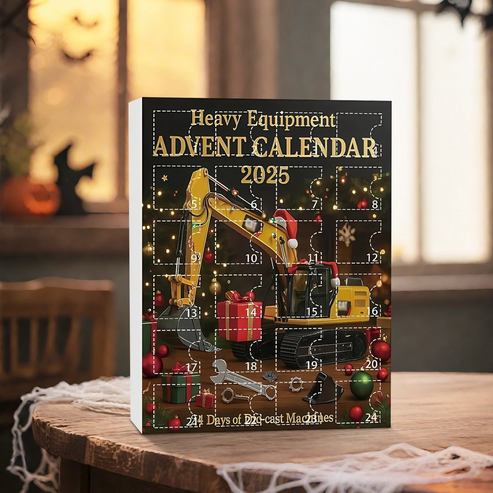 Calendrier de l'Avent pour enfants | Décorations de véhicules de chantier 1