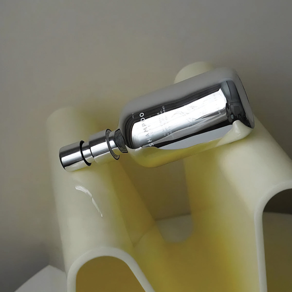 Ensemble de pompe à savon en chrome | Design moderne, accessoire de salle de bain élégant