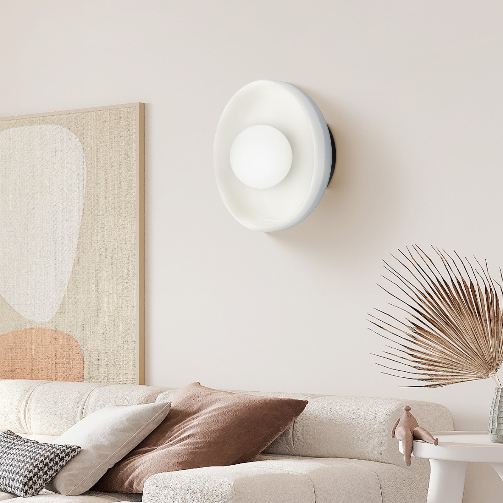 CeramiBlue - Appliques Murales en Céramique | Éclairage mural minimaliste en bleu moderne
