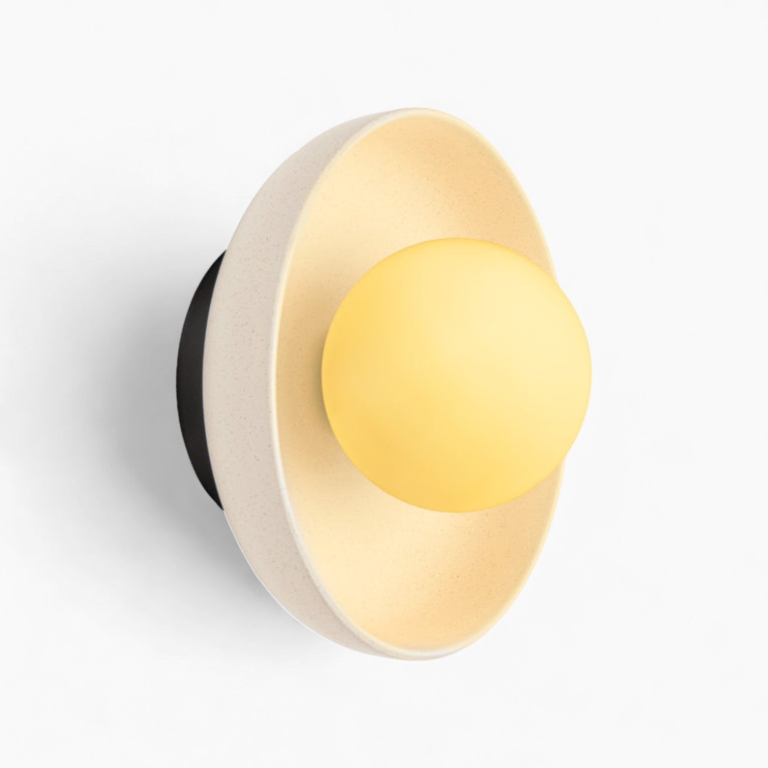 CeramiLux - Applique Murale Ronde | Design élégant en céramique émaillée