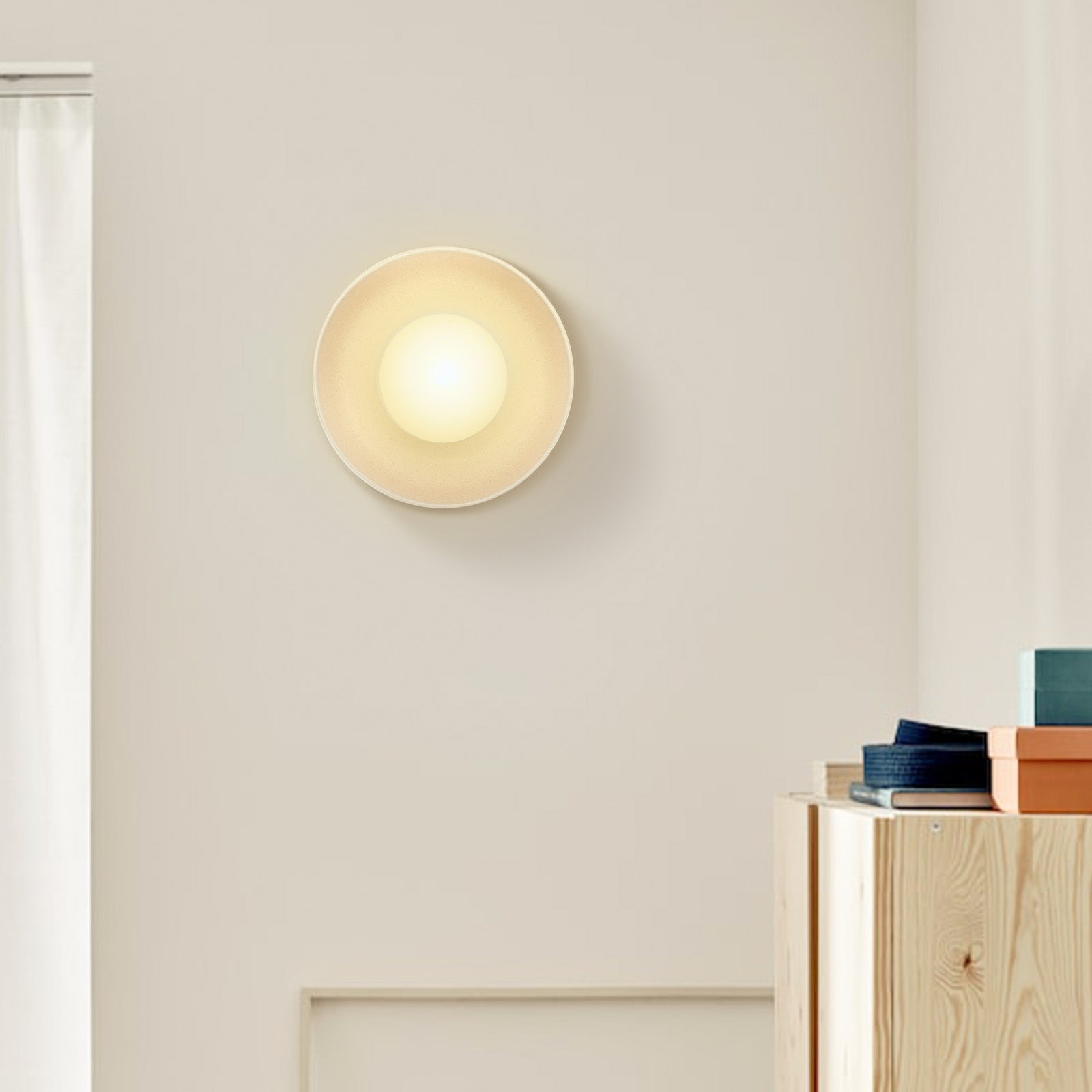 CeramiLux - Applique Murale Ronde | Design élégant en céramique émaillée