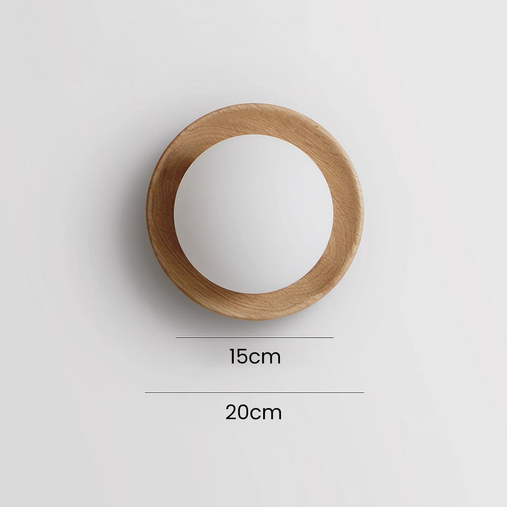 Lumiglow - Lampe Murale en Verre | Plaque en bois, éclairage LED