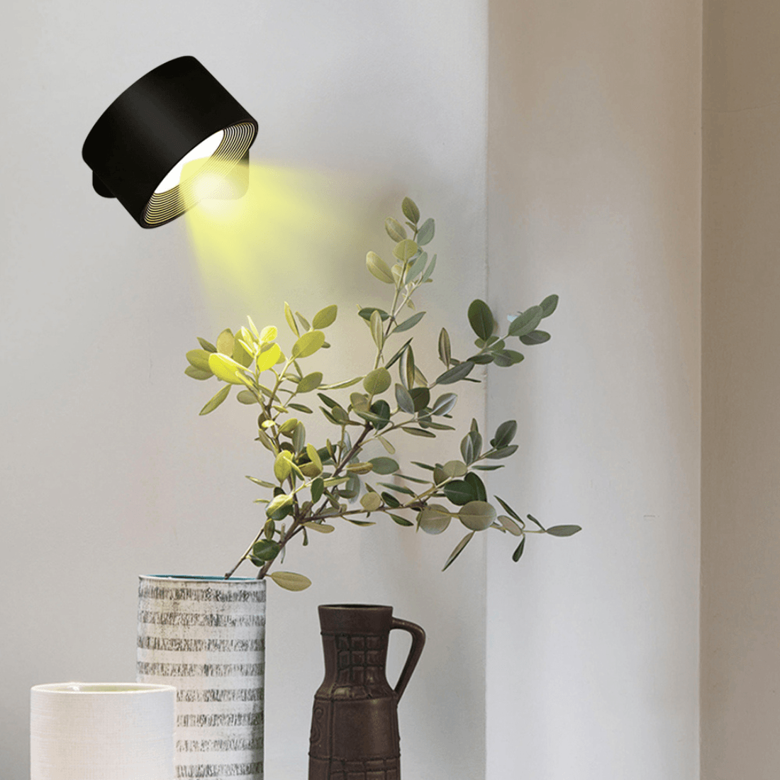 Lumen mural sans fil rechargeable à 360° | Solution d'éclairage LED polyvalente
