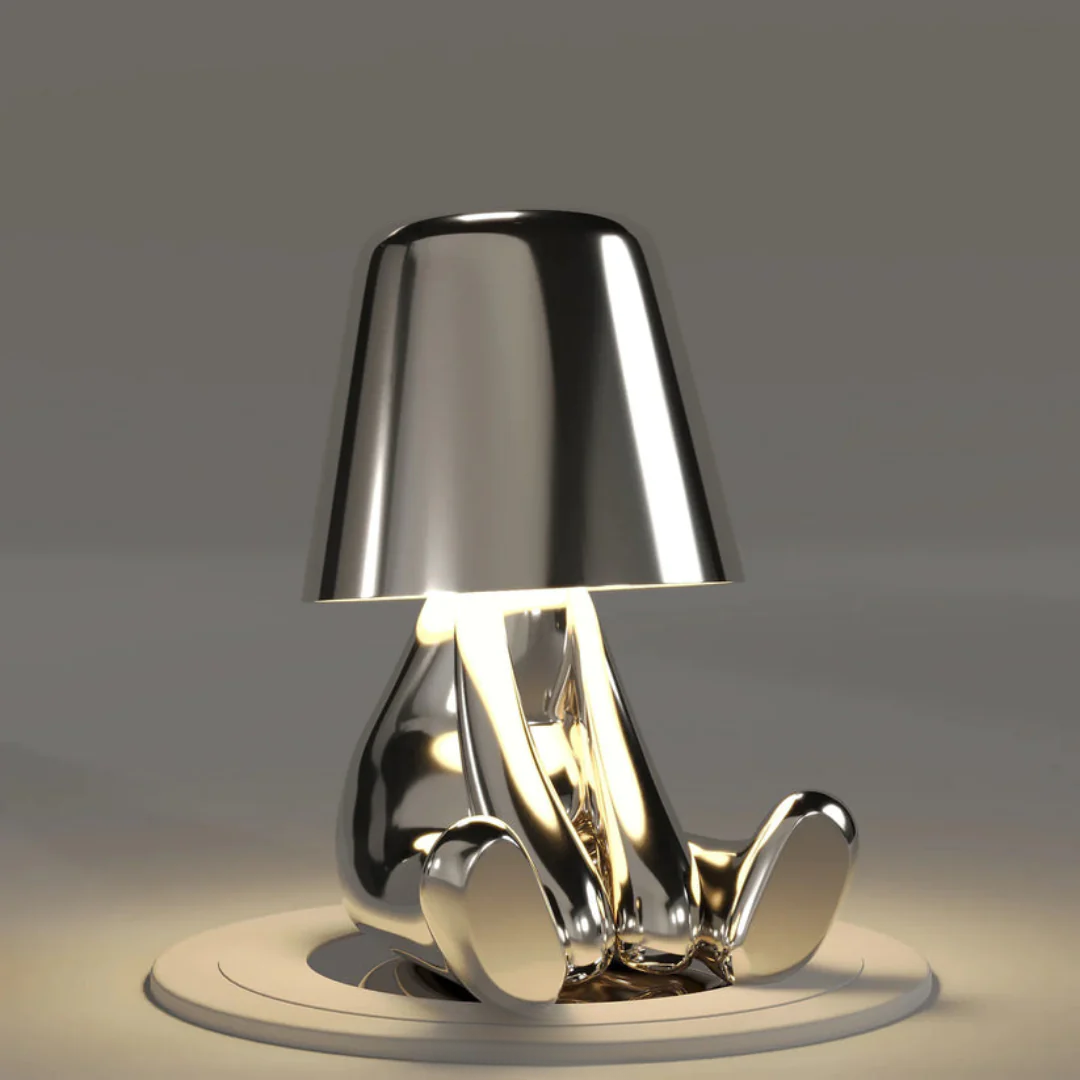 Lampes de table rechargeables USB dorées | Lampes en résine à intensité variable