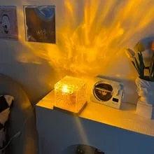 Lampe GlowWave Merveilleuse | Projections de Vagues d'Eau