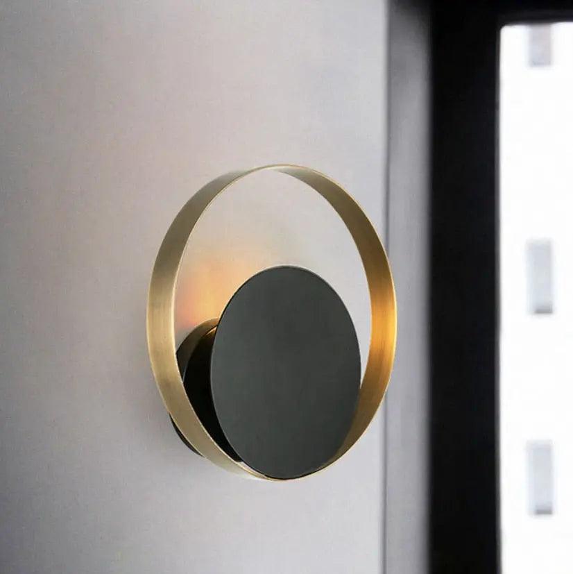 Luminaires muraux nordiques en or et noir | Design en métal câblé, LED G9, abat-jour orientable vers le haut et vers le bas