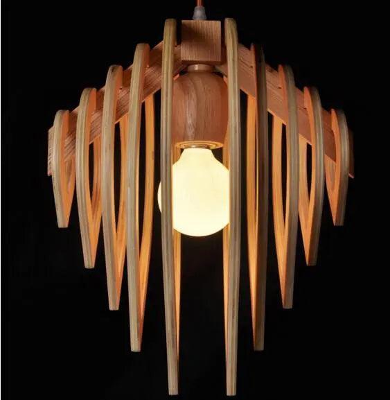 Pendentif en Bois Moderne | Collection Lumière