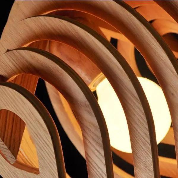 Pendentif en Bois Moderne | Collection Lumière