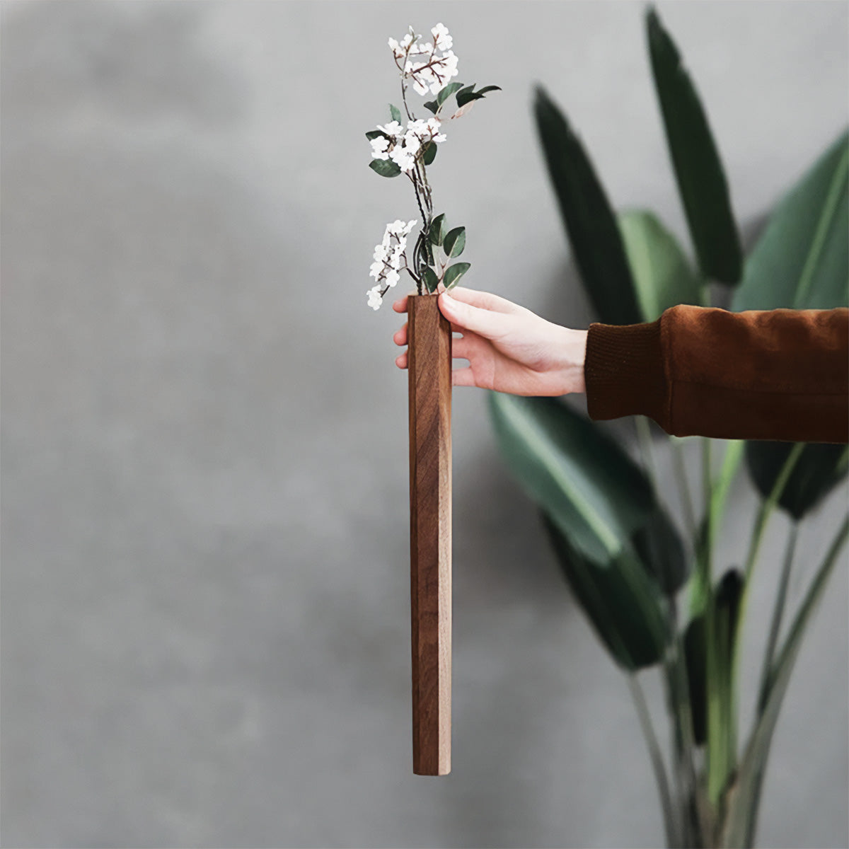 Vases muraux en forme de flûte à fleurs | Jardinières verticales élégantes
