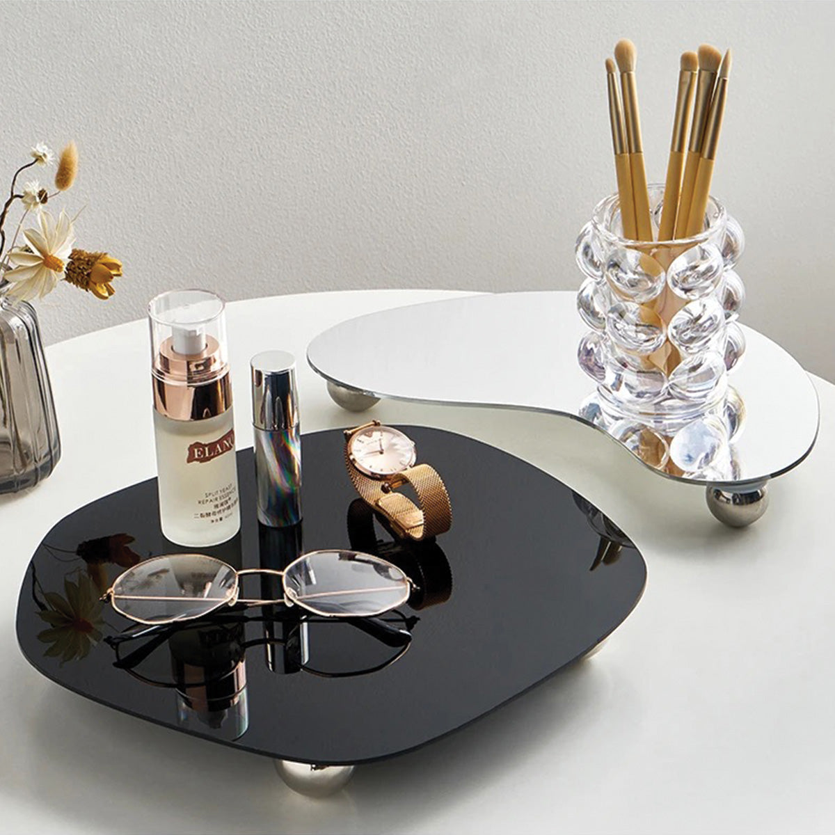 Plateau Multicouche Celeste | Rangement Élégant pour Maisons Chic