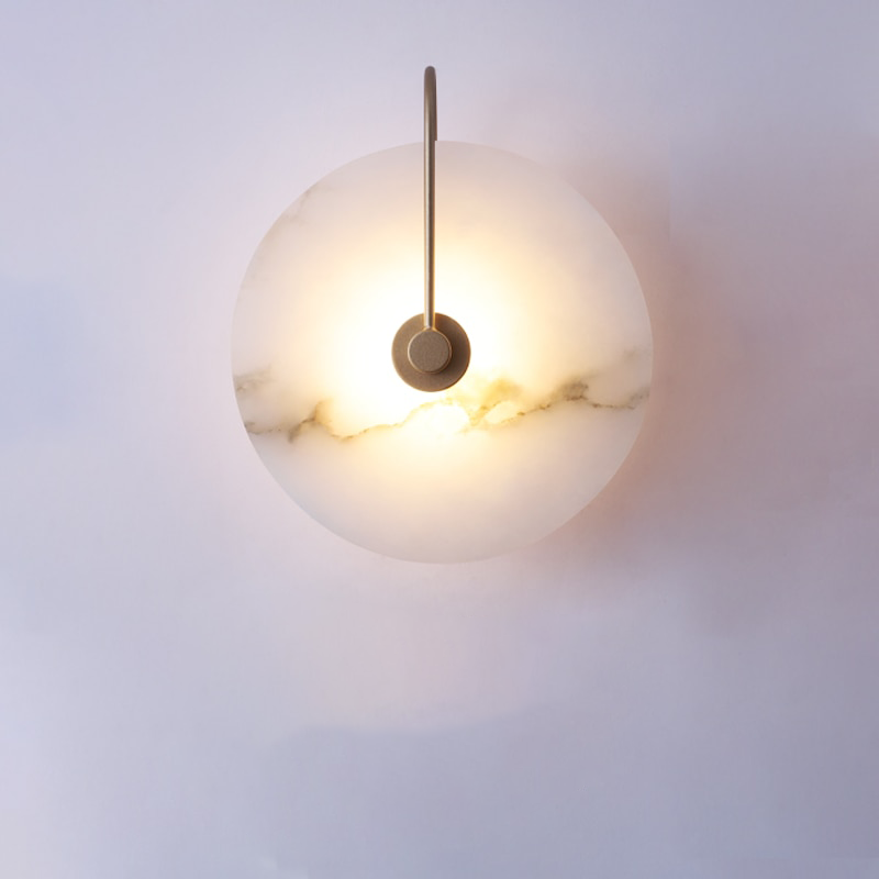 Collection de lampes murales modernes en marbre | Appliques LED écologiques
