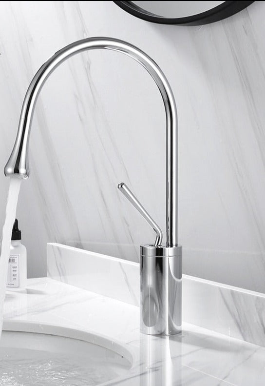 Robinet de lavabo de salle de bain style goutte | Design moderne élégant et fonctionnalité