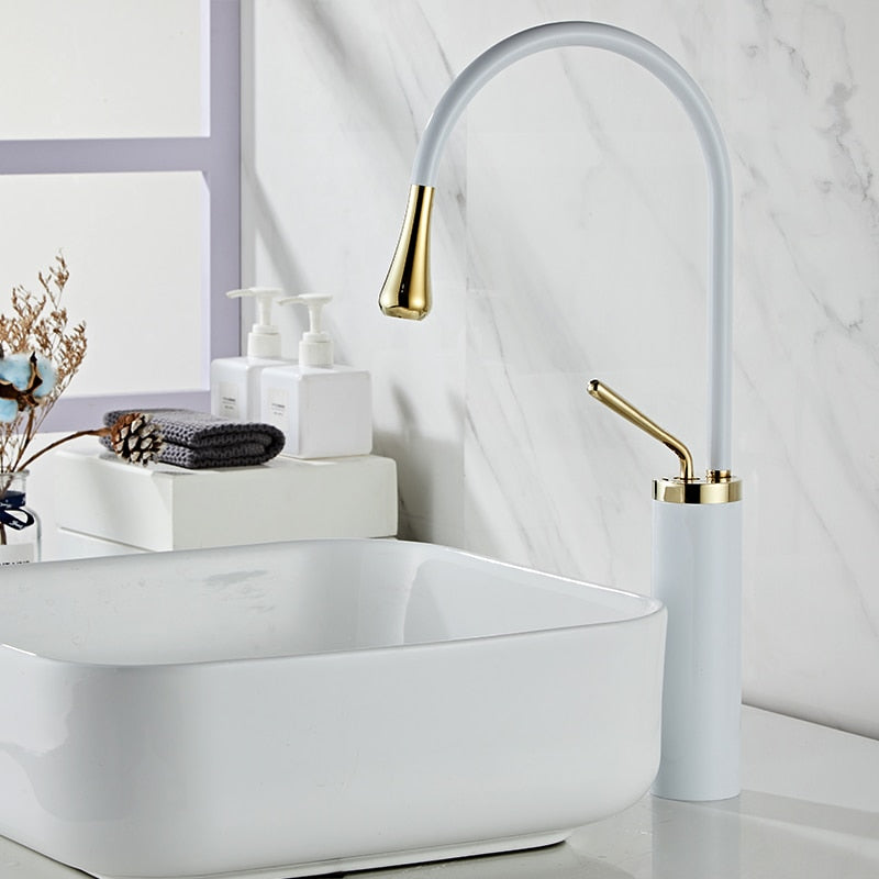 Robinet de lavabo de salle de bain style goutte | Design moderne élégant et fonctionnalité