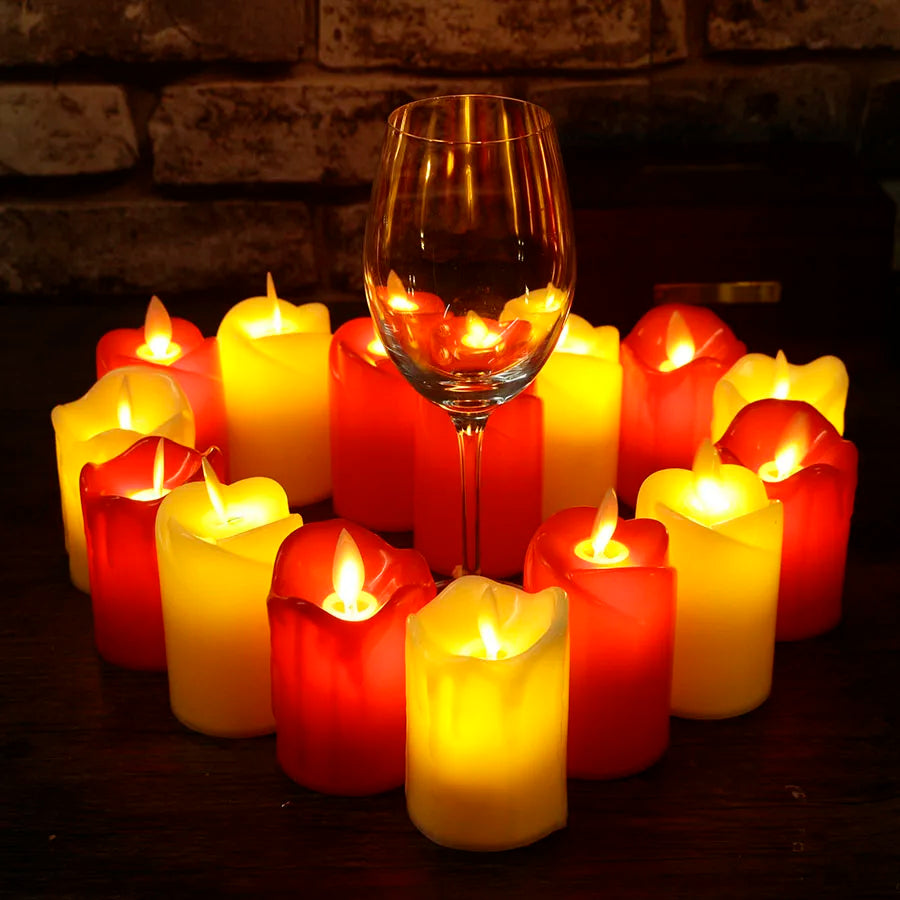 Fiesta sans flamme - Bougies LED sans flamme pour anniversaires et fêtes
