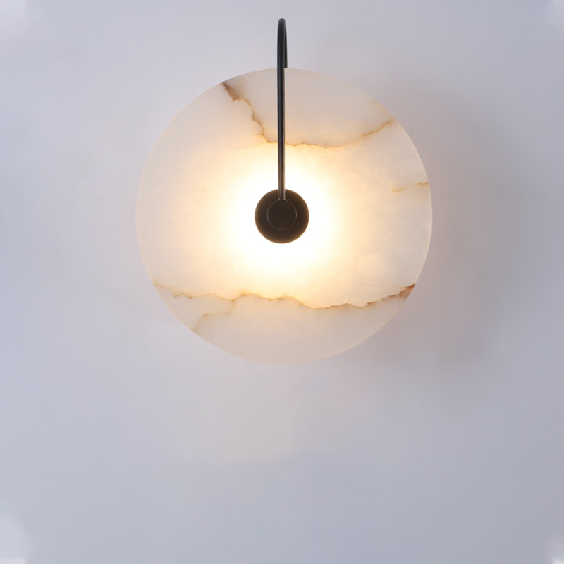 Collection de lampes murales modernes en marbre | Appliques LED écologiques