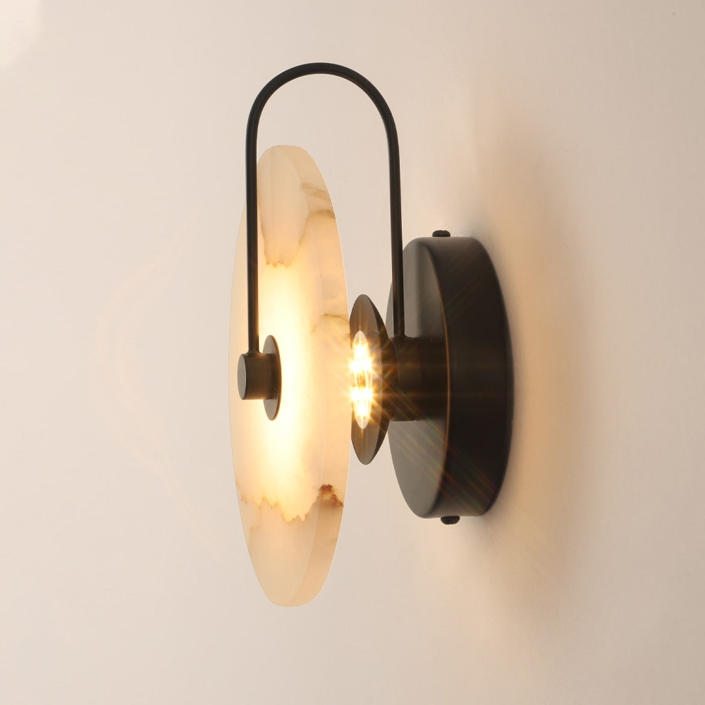 Collection de lampes murales modernes en marbre | Appliques LED écologiques
