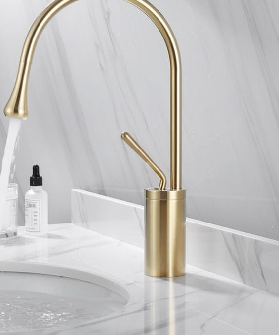 Robinet de lavabo de salle de bain style goutte | Design moderne élégant et fonctionnalité