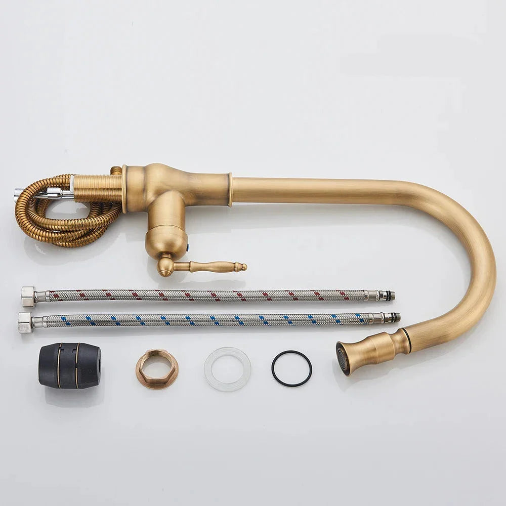 VintageTap – Robinet de cuisine en laiton ancien
