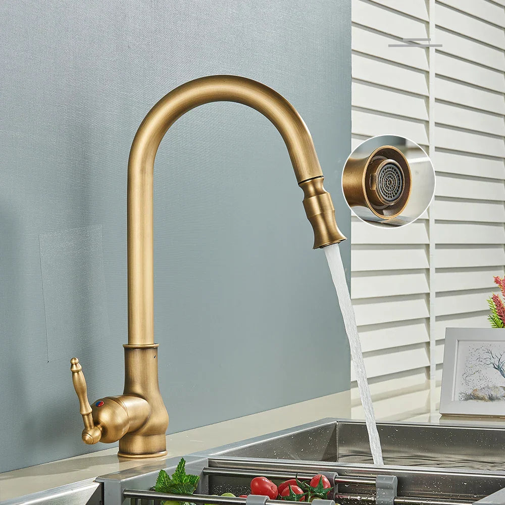 VintageTap – Robinet de cuisine en laiton ancien
