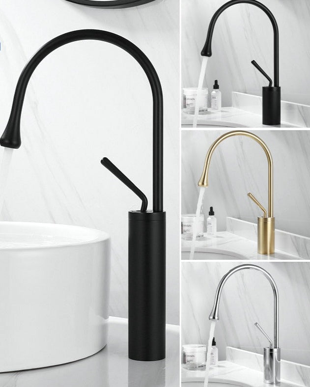Robinet de lavabo de salle de bain style goutte | Design moderne élégant et fonctionnalité