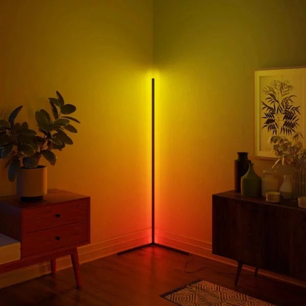 Lampes de sol RGB LED futuristes | Éclairage contrôlé par télécommande et application