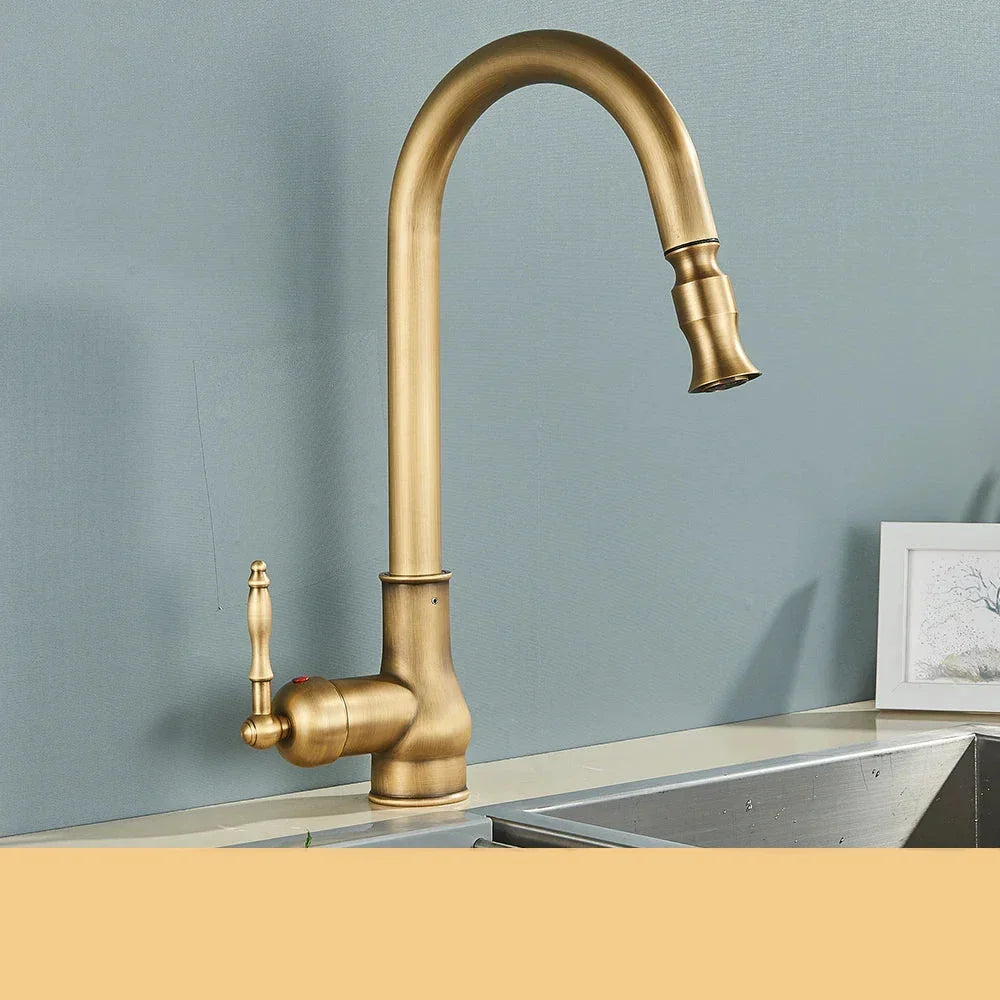 VintageTap – Robinet de cuisine en laiton ancien