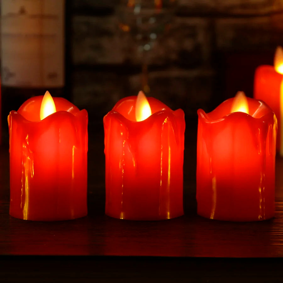 Fiesta sans flamme - Bougies LED sans flamme pour anniversaires et fêtes