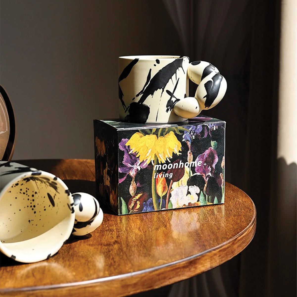 Tasse en céramique Splash Ink | Design artistique, céramique durable, parfaite pour le café et le thé