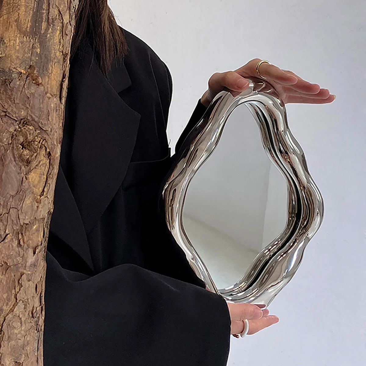 Miroir de Table Aura | Design Élégant, Parfait pour Toilette et Maquillage