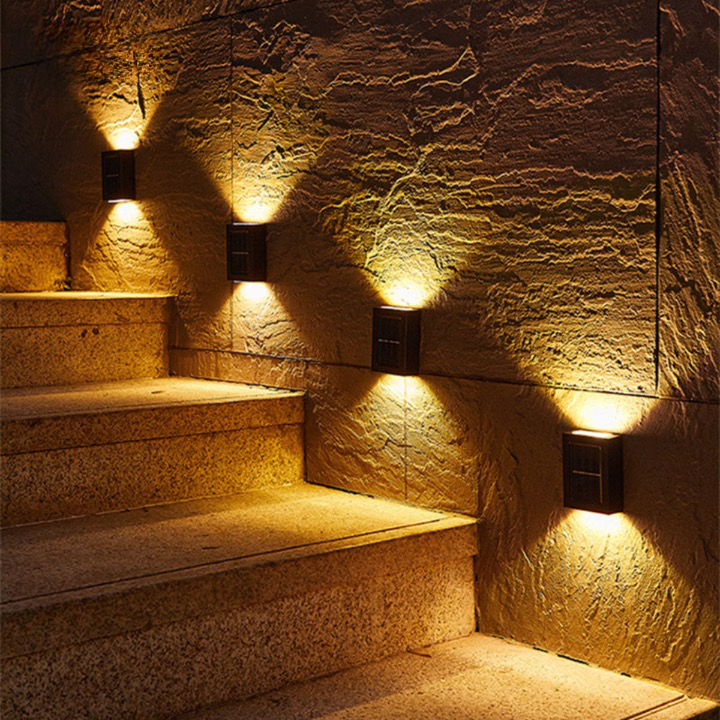 Lumières murales solaires à LED | Éclairage de jardin automatique étanche