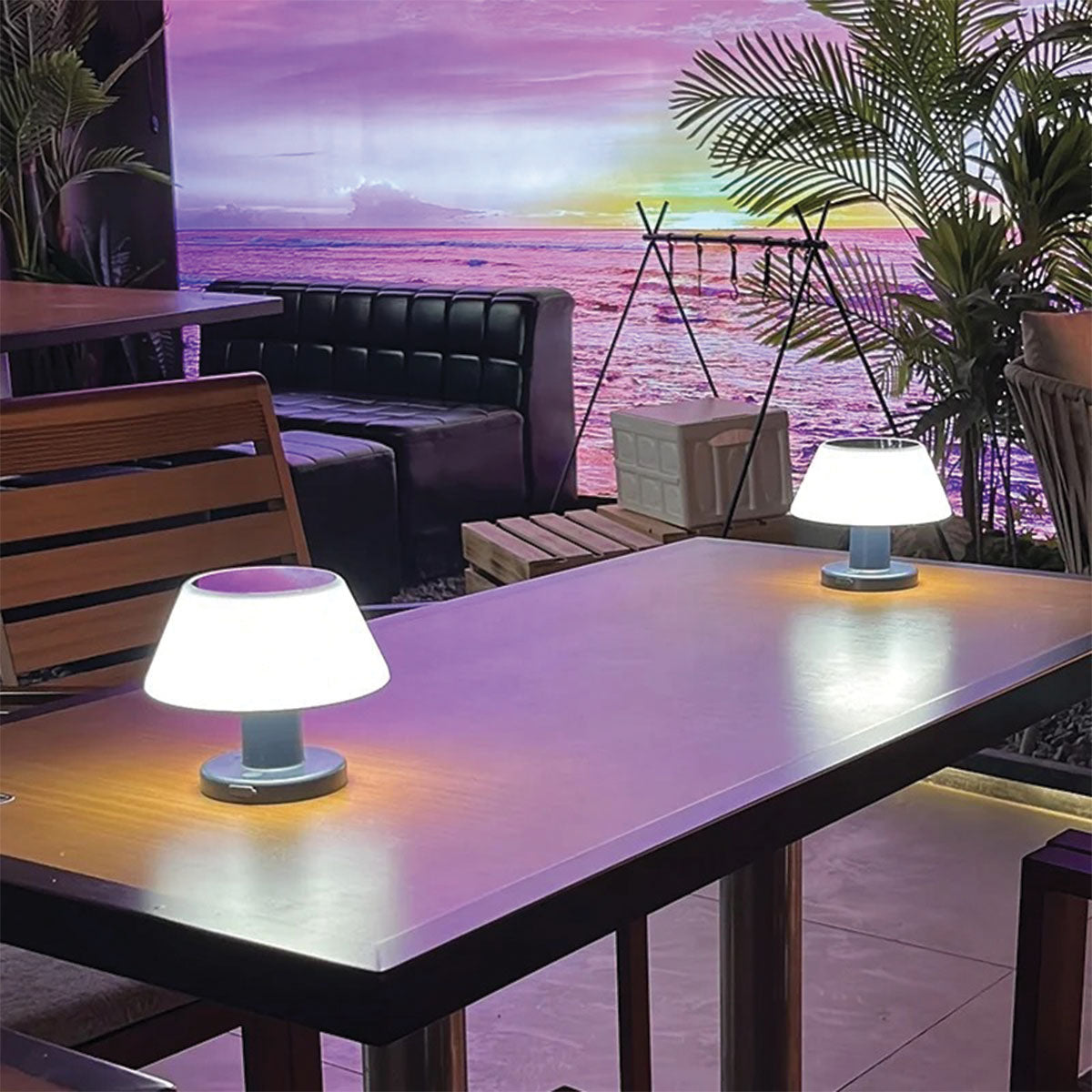 Lampe de table solaire | LED, alimentée par énergie solaire, étanche IP65