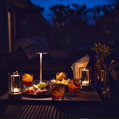 Lampe de table sans fil Nordic Light | Rechargeable USB, métal, dimmable