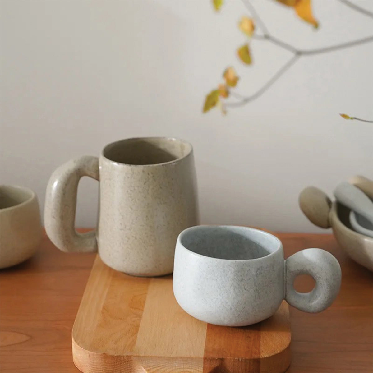 Mugs en pierre faits main Louv | Vaisselle en céramique unique