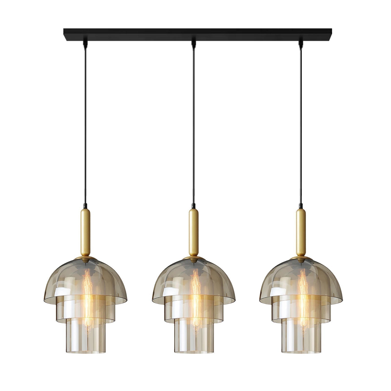 Lampes suspendues à dôme moderne | Éclairage de pendentif contemporain