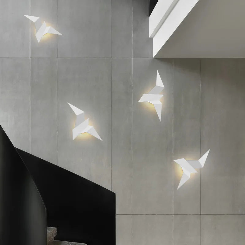 AvianAura - Applique murale en fer nordique pour oiseaux