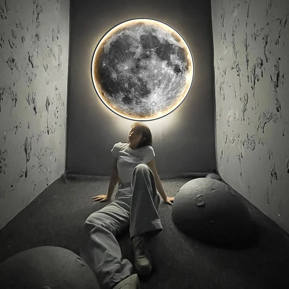 LunaLux - Lumière Murale LED Éclipse Lunaire