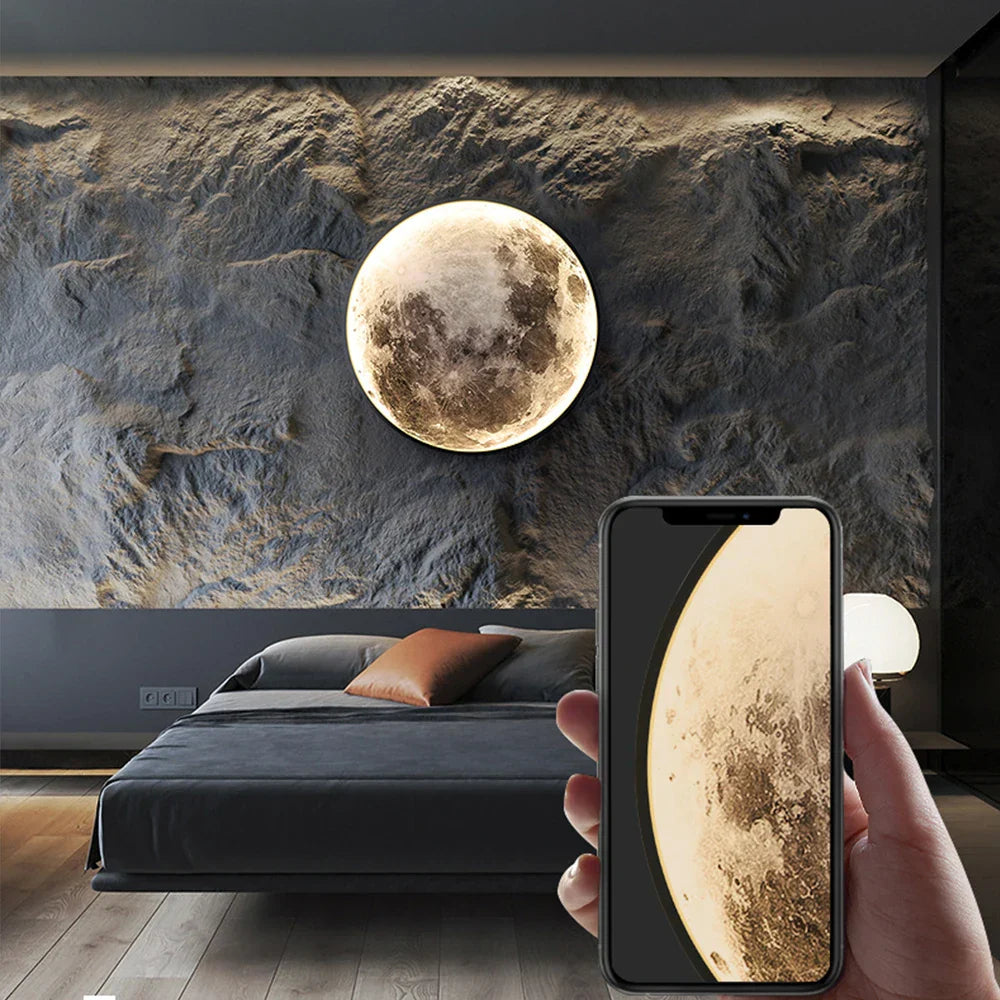 LunaLux - Lumière Murale LED Éclipse Lunaire
