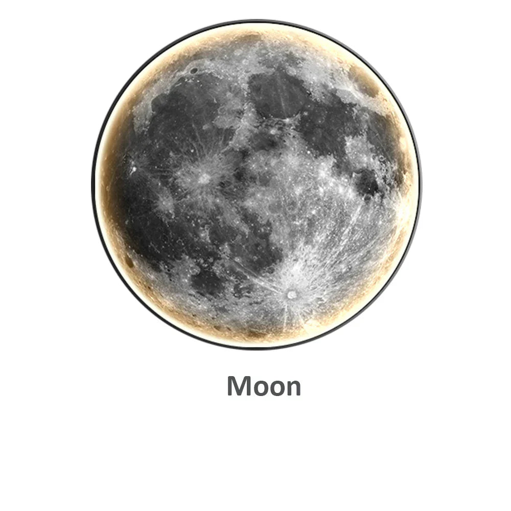 LunaLux - Lumière Murale LED Éclipse Lunaire