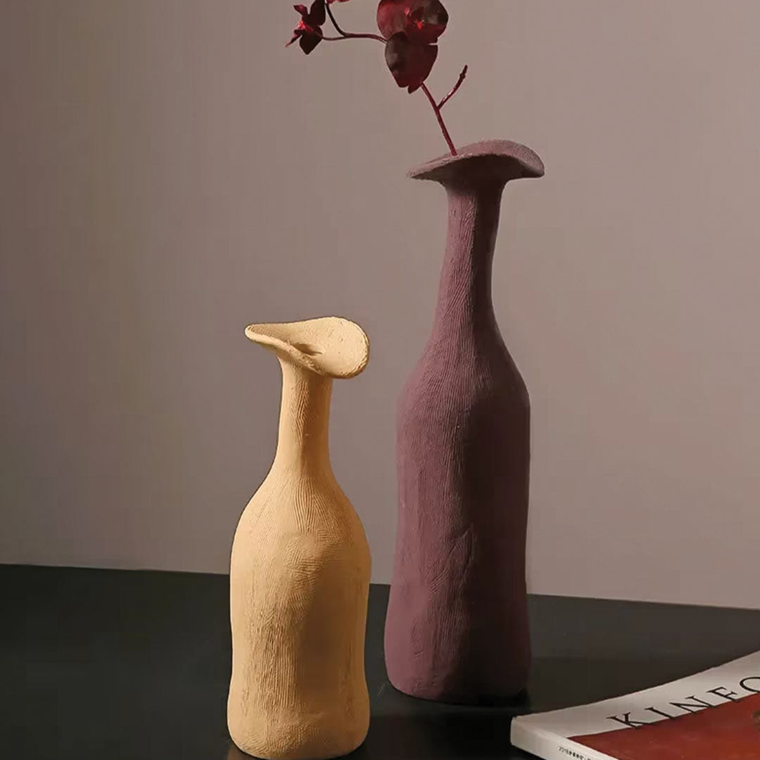 Vase en céramique Morandi moderne | Élément d'accent élégant et sophistiqué