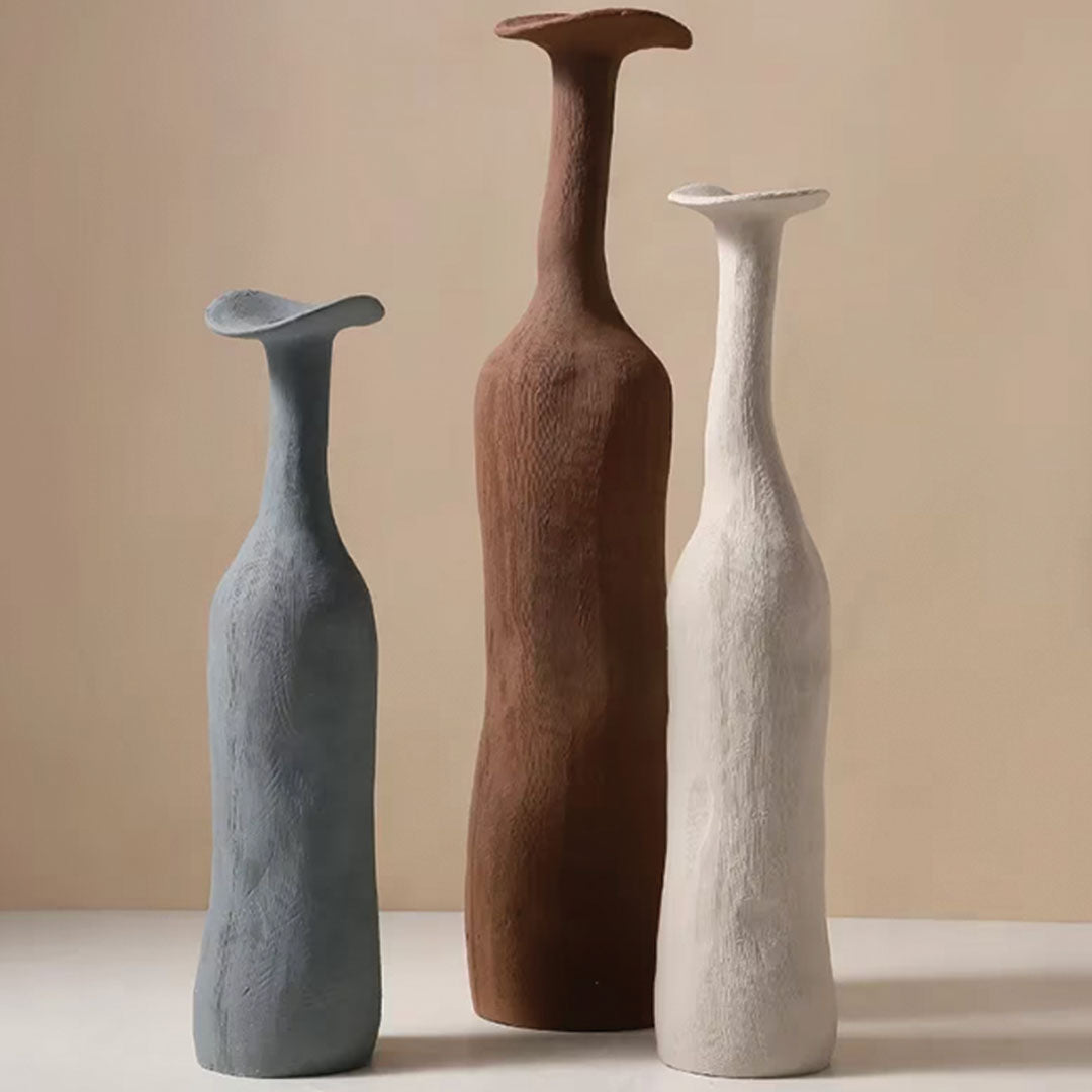 Vase en céramique Morandi moderne | Élément d'accent élégant et sophistiqué