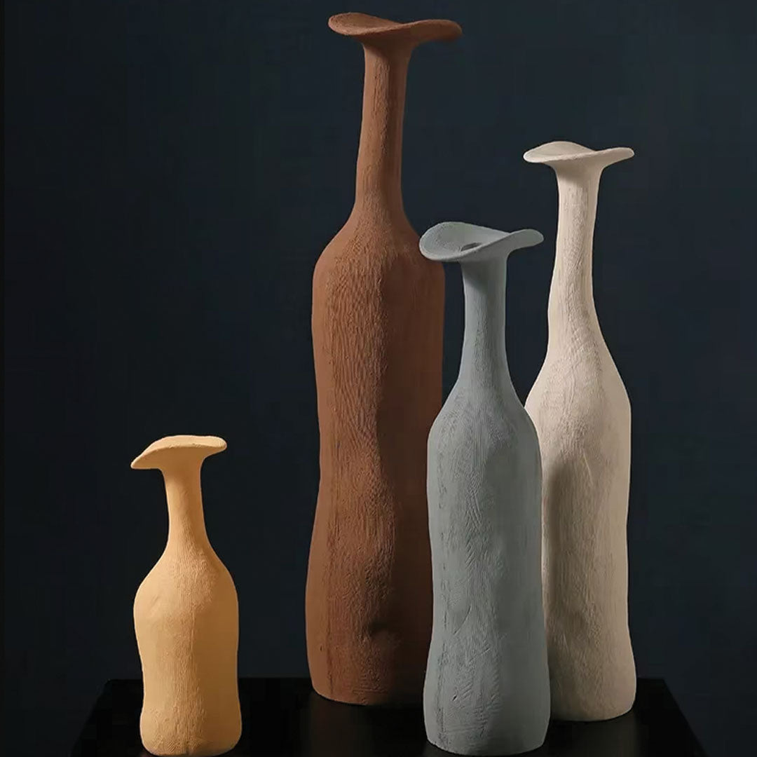 Vase en céramique Morandi moderne | Élément d'accent élégant et sophistiqué