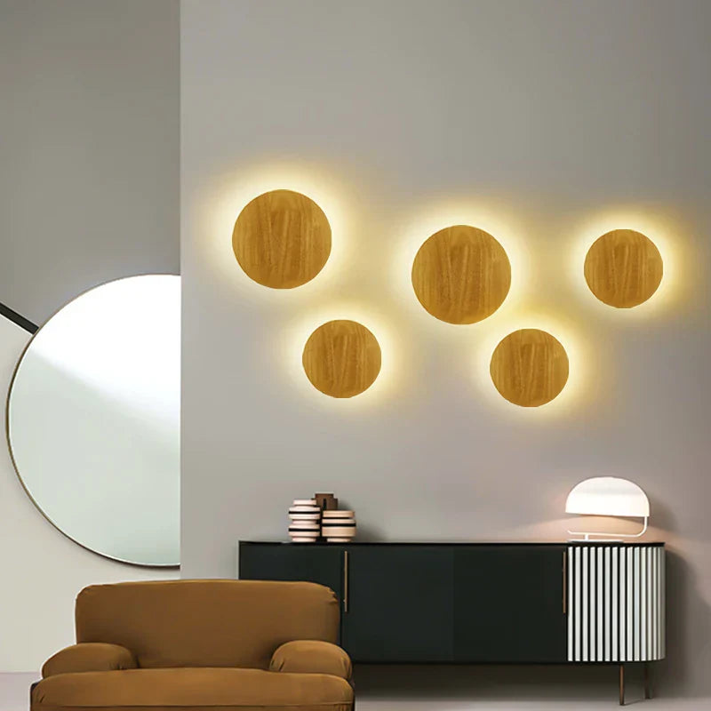 LuxeRadiant - Lampes Murales en Bois Nordique
