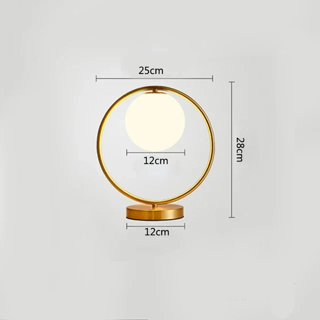 LuminaRing - Lampe en verre nordique en forme de boule
