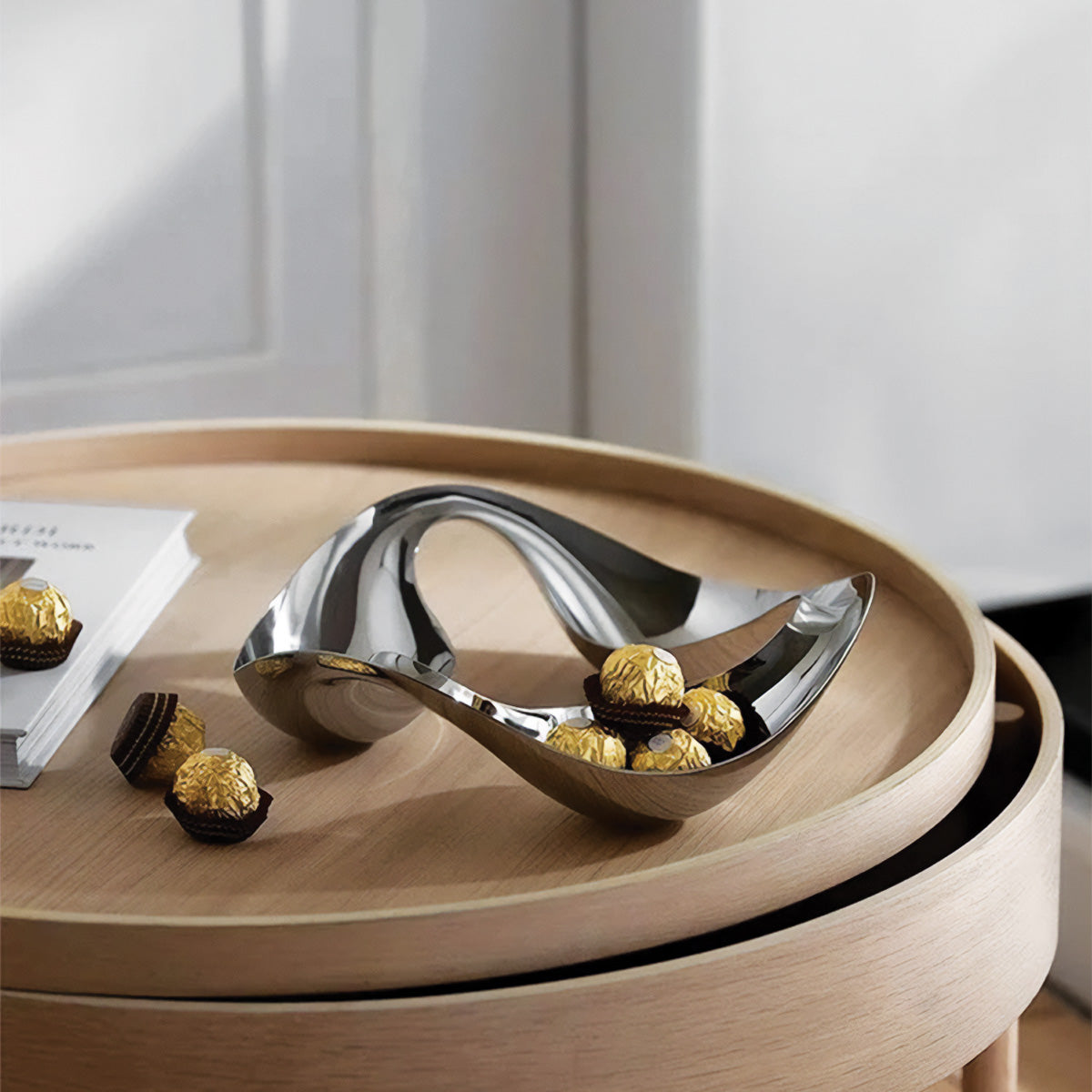 Plateau Décoratif Nuvola | Accessoire Élégant pour Intérieurs Stylés