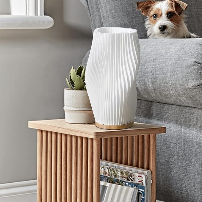 Lampe Wellenkamm | Lumière à motif ondulé, luminosité réglable, décoration moderne pour la maison