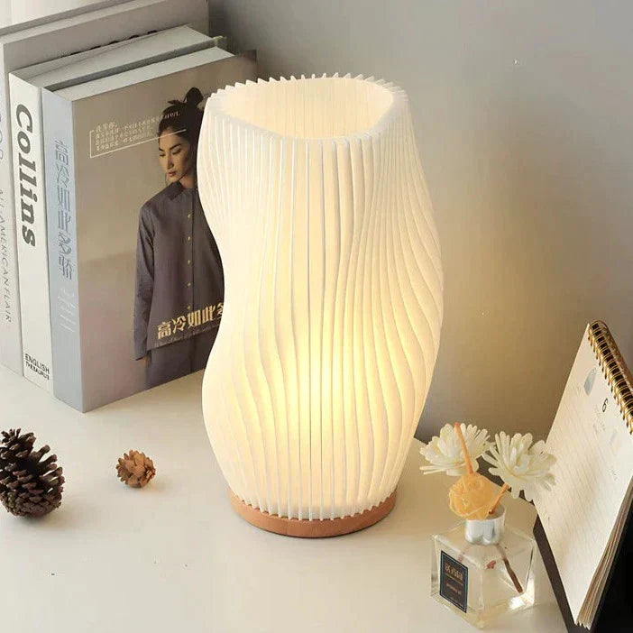 Lampe Wellenkamm | Lumière à motif ondulé, luminosité réglable, décoration moderne pour la maison